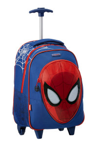 Детский рюкзак на колесах с человеком-пауком